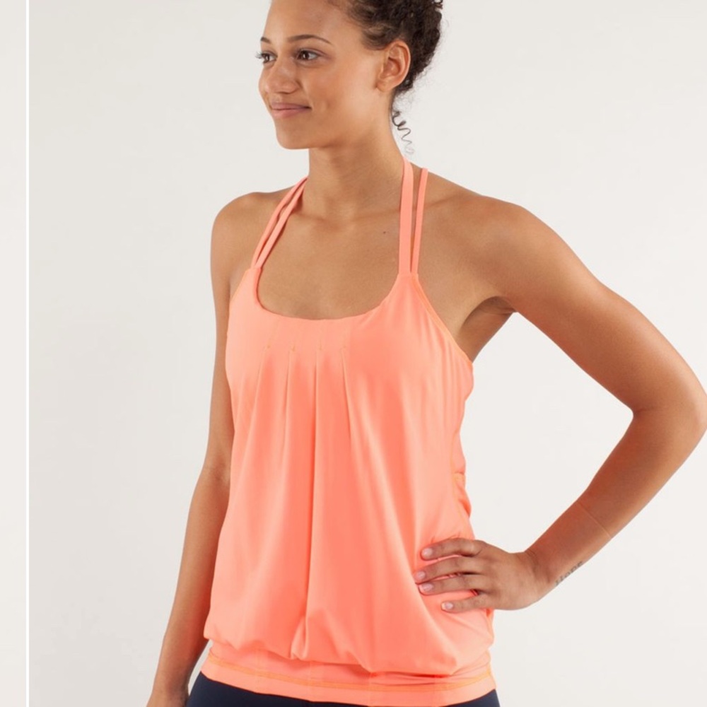 Lululemon Flow and Go Tank II Coral